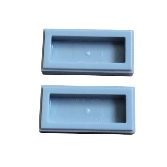 LEGO Computer Pattern 1x2 Tile Light Gray‎ x 2 3069ps1 Replacement Parts Pieces - Picture 2 of 2